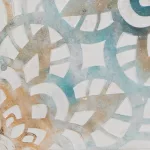 Mandala kézzel festett falikép 486a Kék 80x80 cm