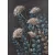 Virágos növényt ábrázoló kézzel festett falikép 493 Többszínű 60x80 cm