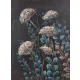 Virágos növényt ábrázoló kézzel festett falikép 493 Többszínű 60x80 cm