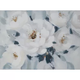   Virágos növényt ábrázoló kézzel festett falikép 494 Krémszín 60x80 cm