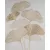 Ginkgo leveles kézzel festett modern falikép 496 Arany 80x100 cm