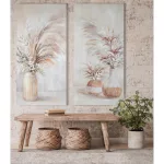 Csendéletet ábrázoló kézzel festett falikép 497a Bézs 60x120 cm