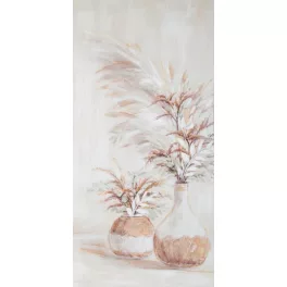   Csendélet festmény kézzel festett falikép 497b Bézs 60x120 cm