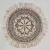 Mandala kézzel festett kollázs falikép 501a Bézs 60x60 cm