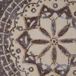 Mandala kézzel festett kollázs falikép 501a Bézs 60x60 cm
