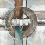 Falikép 555a Bézs 80x80 cm