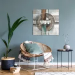 Falikép 555a Bézs 80x80 cm
