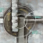 Falikép 555b Bézs 80x80 cm