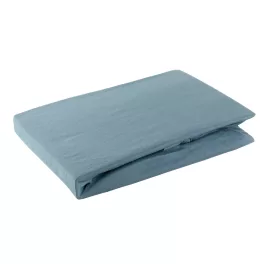 Jersey pamut gumis lepedő Kék 220x200 cm +30 cm