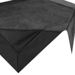 Fekete asztalterítő 85x85 cm bársony