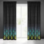 Angelina bársony sötétítő függöny Fekete 140x270 cm