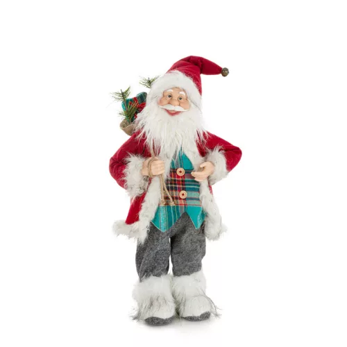 Mikulás figura 69b Piros 60 cm