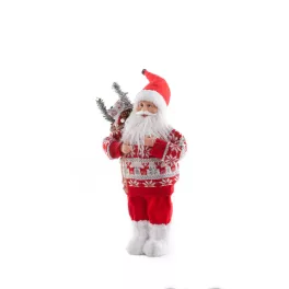 Mikulás figura 72a Piros 45 cm