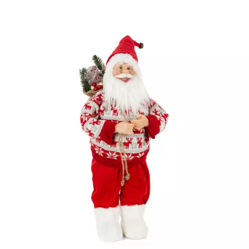 Mikulás figura 72b Piros 60 cm