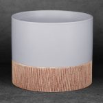 Mili kerámia kaspó Szürke 18x18x15 cm