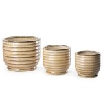 Bena kerámia kaspó Világos barna 12x12x11 cm