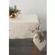 Virágmotívummal díszített gobelin asztalterítő Natúr 140x180 cm +/-5%