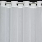 Fényáteresztő dekor függöny elefántos dekorszalaggal Fehér 140x250 cm