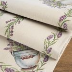 Levendulás gobelin asztalterítő 140x180 cm +/-5%