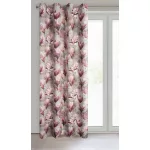Lari sötétítő függöny magnólia virág mintával Rózsaszín 140x250 cm