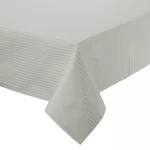Karácsonyi asztalterítő csíkos jacquard anyagból fényes szállal Pezsgő 135x180 cm