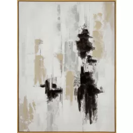 Modern absztrakt festmény kerettel 580 Bézs 60x80 cm