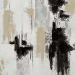 Modern absztrakt festmény kerettel 580 Bézs 60x80 cm