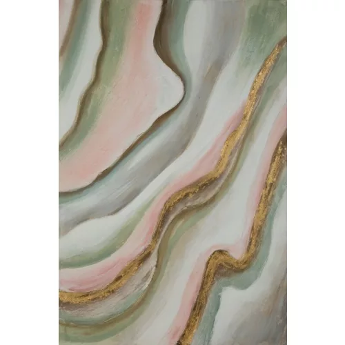 Absztrakt festmény 590 Zöld/rózsaszín 60x90 cm