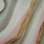Absztrakt festmény 590 Zöld/rózsaszín 60x90 cm