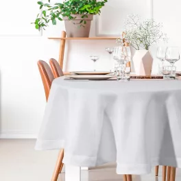 Stella kerek asztalterítő Fehér 150 cm