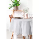Stella kerek asztalterítő Fehér 150 cm