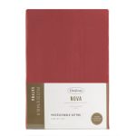 Nova3 pamut-szatén gumis lepedő Piros 140x200 cm +30 cm