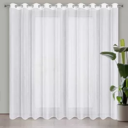 Lena mintás dekor függöny Fehér 350x250 cm