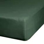 Nova1 pamut-szatén lepedő Palackzöld 160x210 cm