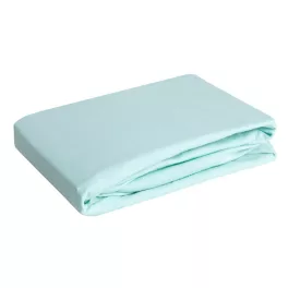 Jersey pamut gumis lepedő Menta 240x220 cm + 30 cm
