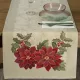 Gobelin karácsonyi asztali futó fényes fonallal Arany 45x140 cm +/-5%