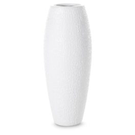 Riso3 kerámia váza Fehér 12x12x30 cm