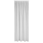 Simone fényáteresztő függöny sima voile anyagból mennyezeti sínhez Fehér 140x300 cm