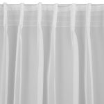 Simone fényáteresztő függöny sima voile anyagból mennyezeti sínhez Fehér 140x300 cm