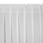 Simone fényáteresztő függöny sima voile anyagból mennyezeti sínhez Fehér 140x300 cm