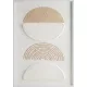 Absztrakt falikép 600b Fehér/bézs kerettel 40x60 cm