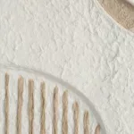 Absztrakt falikép 601b keretezve Fehér/bézs 40x60 cm