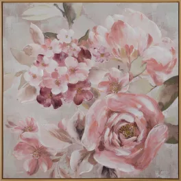 Falikép 611b Sötét rózsaszín 80x80x3 cm - 5 cm