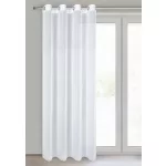 Arleta függöny finom fényű sifon szövetből Fehér 135x270 cm