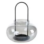 Üveg gyertyatartó Szürke 19 cm - 5x23 cm