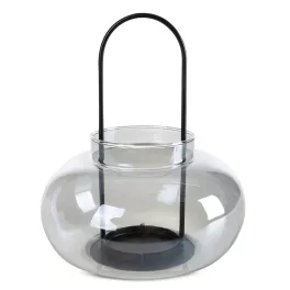 Üveg gyertyatartó Szürke 19 cm - 5x23 cm
