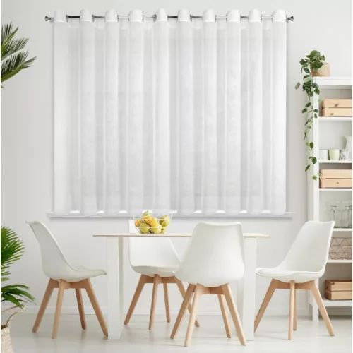 Rebecca fényáteresztő függöny finom esőszerkezettel Fehér 300x150 cm