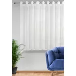 Rebecca fényáteresztő függöny finom esőszerkezettel Fehér 300x150 cm
