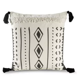 Boho24 rojtos párnahuzat Krémszín 45x45 cm