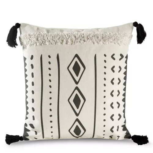 Boho24 rojtos párnahuzat Krémszín 45x45 cm